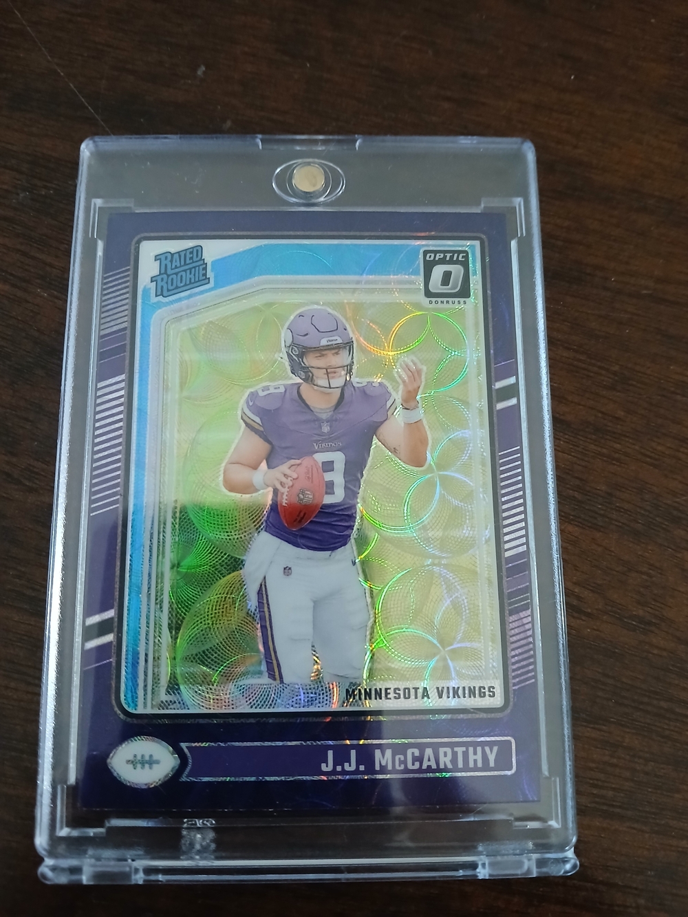 2024 Rated Rookie Panini Purple Holographic Football Trading Card